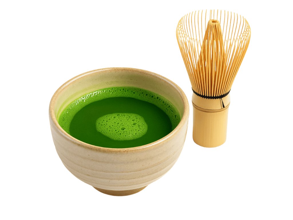 Matcha Shiro BIO s bambusovou metličkou